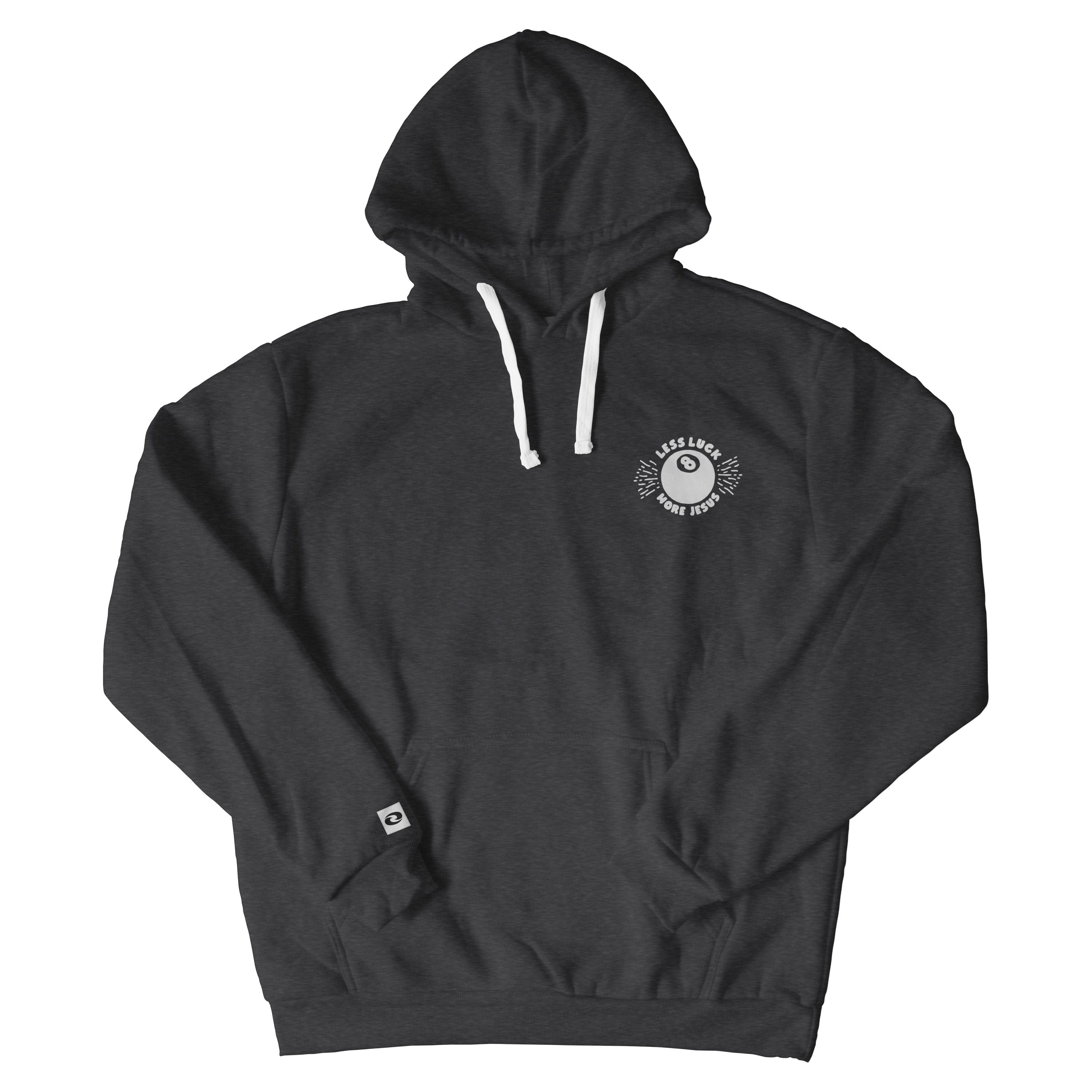 Less Luck More Jesus Christian Hoodie  - Christian Apparel by FIVE2