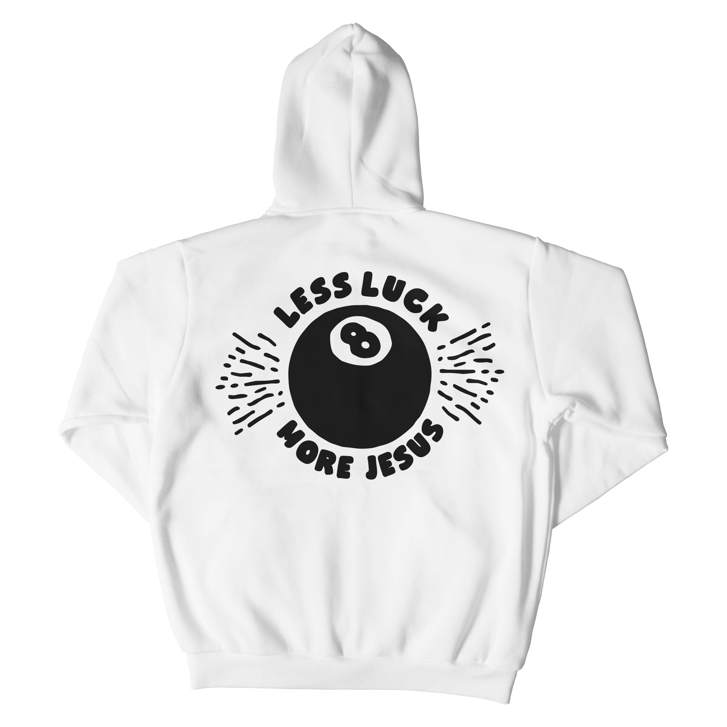Less Luck More Jesus Christian Hoodie  - Christian Apparel by FIVE2