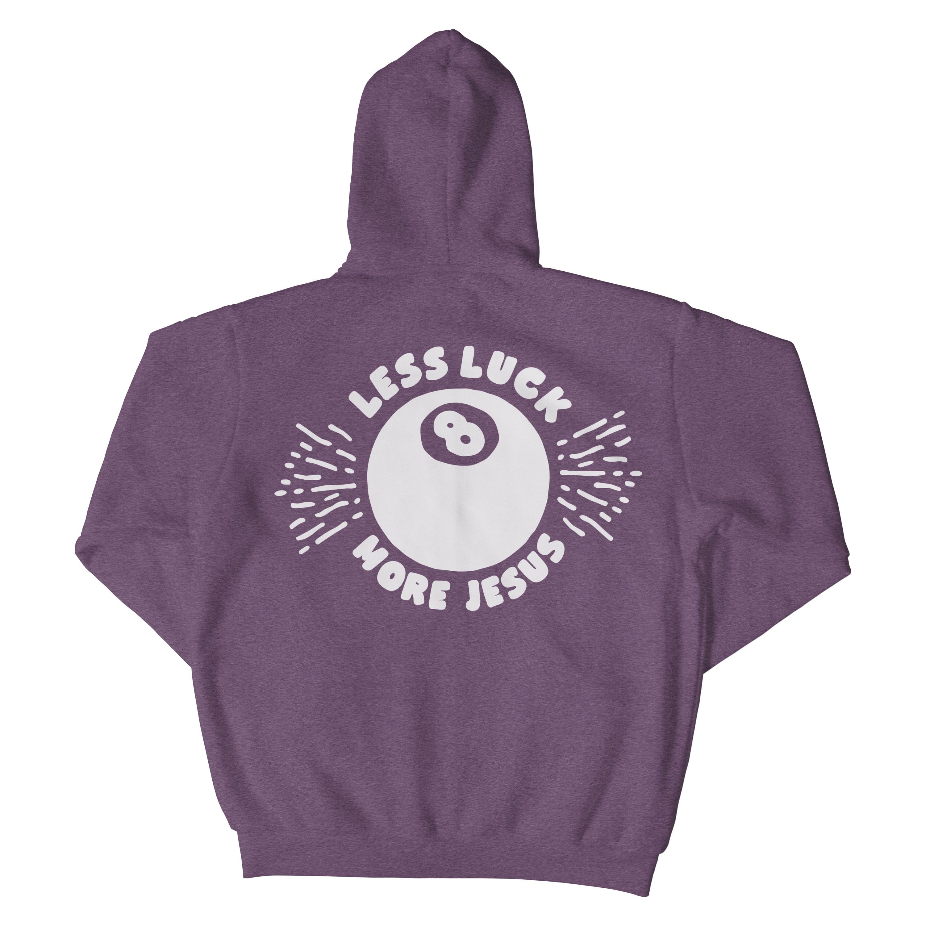 Less Luck More Jesus Christian Hoodie  - Christian Apparel by FIVE2