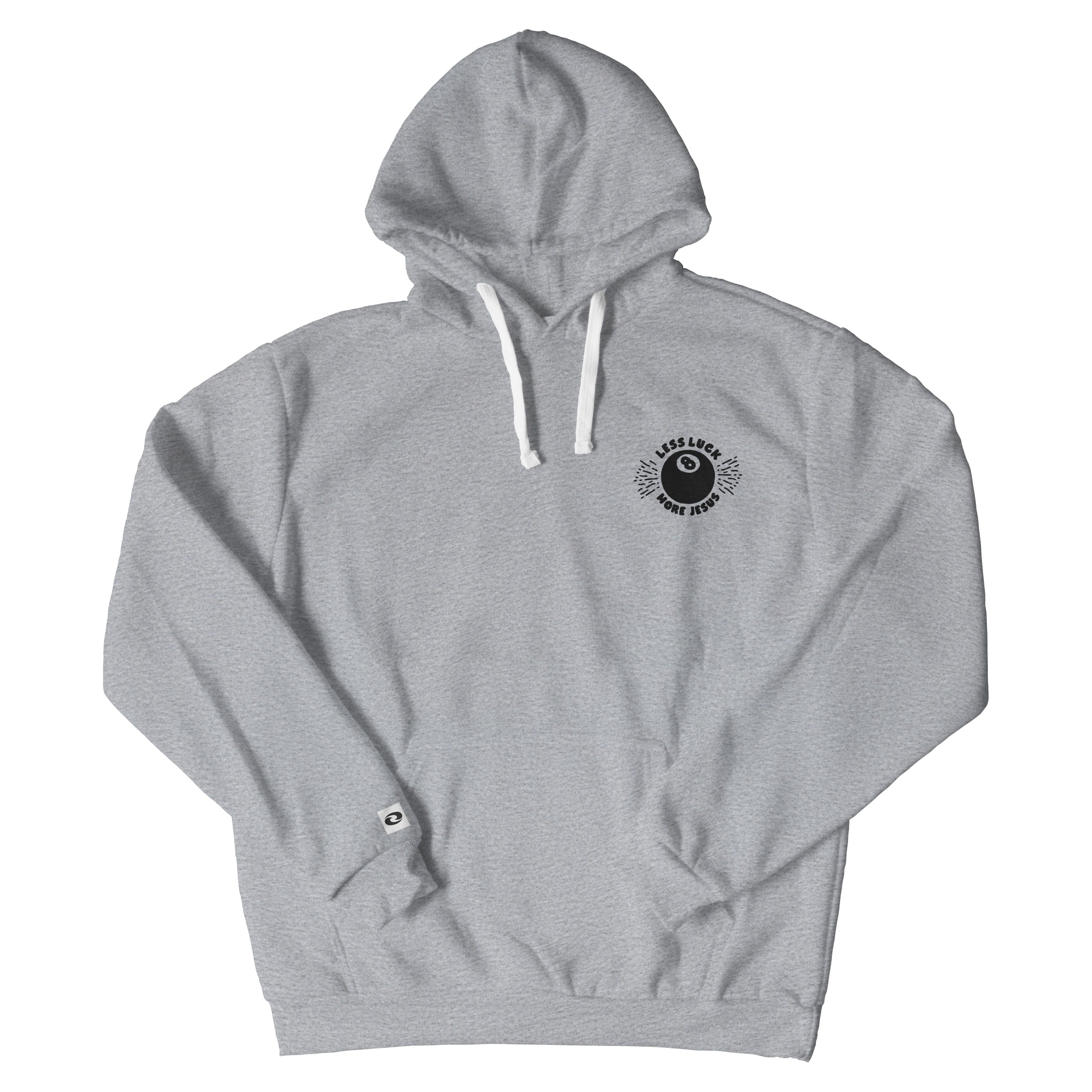 Less Luck More Jesus Christian Hoodie  - Christian Apparel by FIVE2