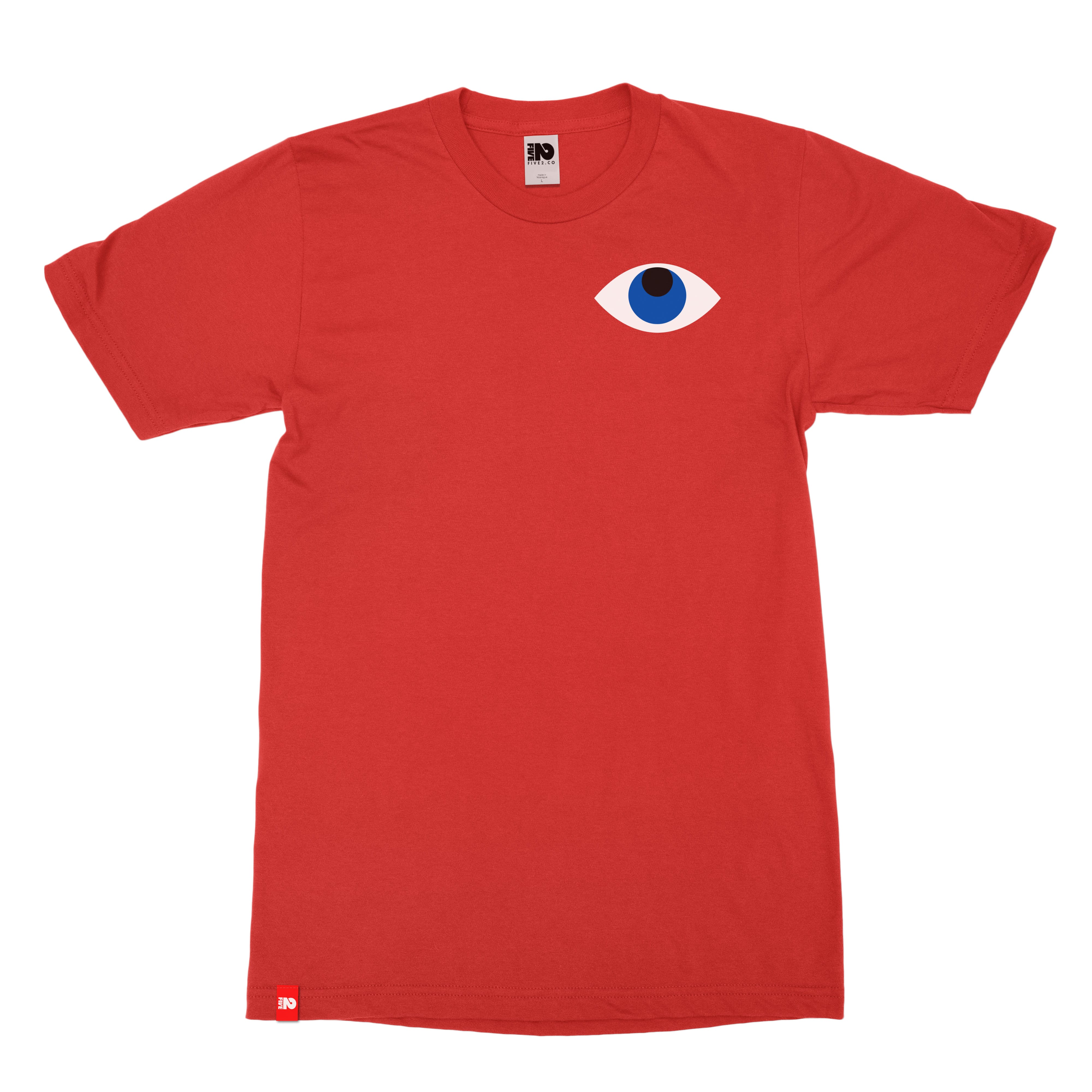 Look Up Tee Christian T-shirt inspired by Psalm 121:1, alternate product view 7 in Fire