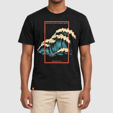 Mightier Waves Tee  - Christian Apparel by FIVE2