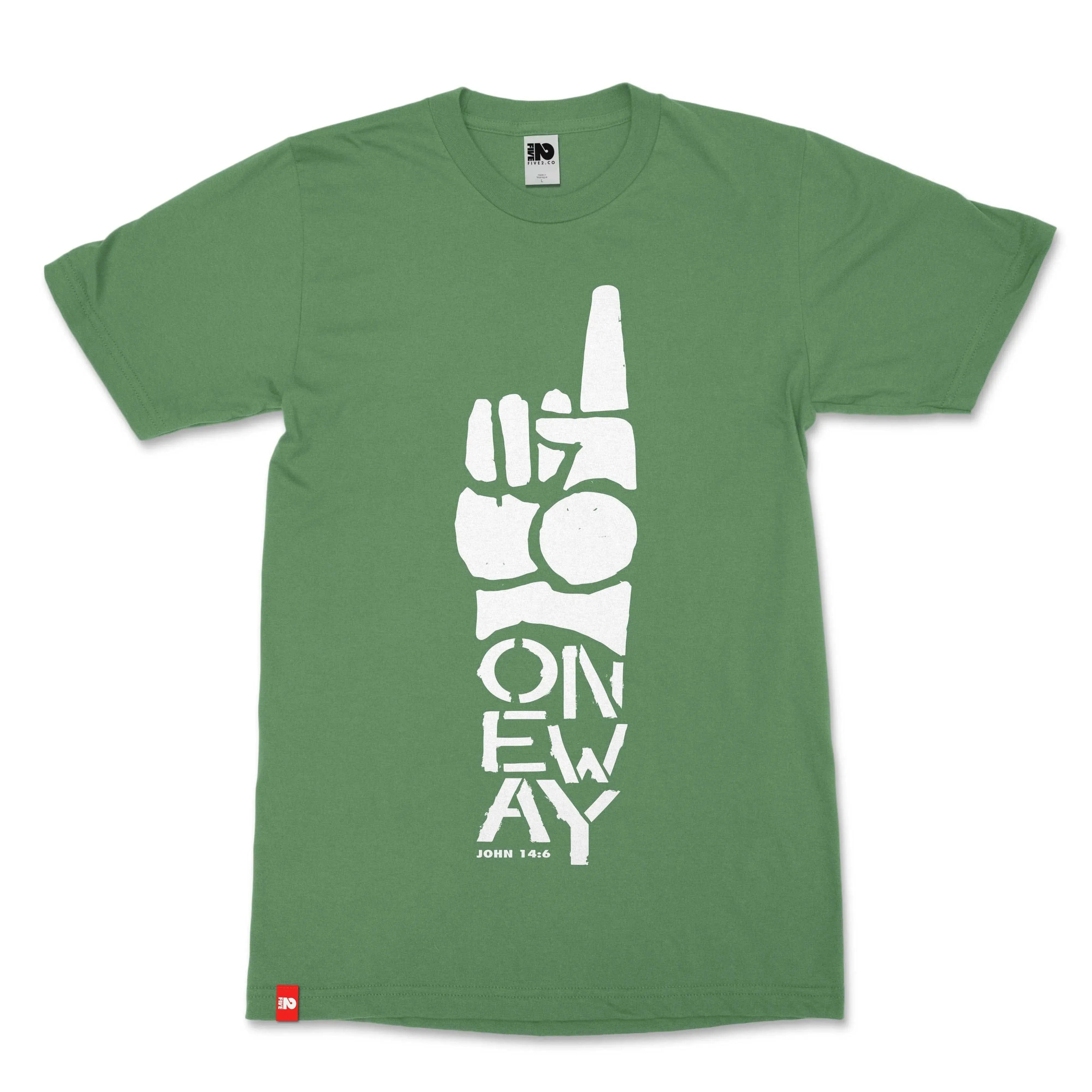 One Way Unisex Christian T-shirt  - Christian Apparel by FIVE2