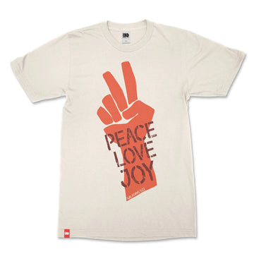 Peace Love Joy Christian T-shirt image 1 of 5, scripture-inspired Galatians 5:22 product view