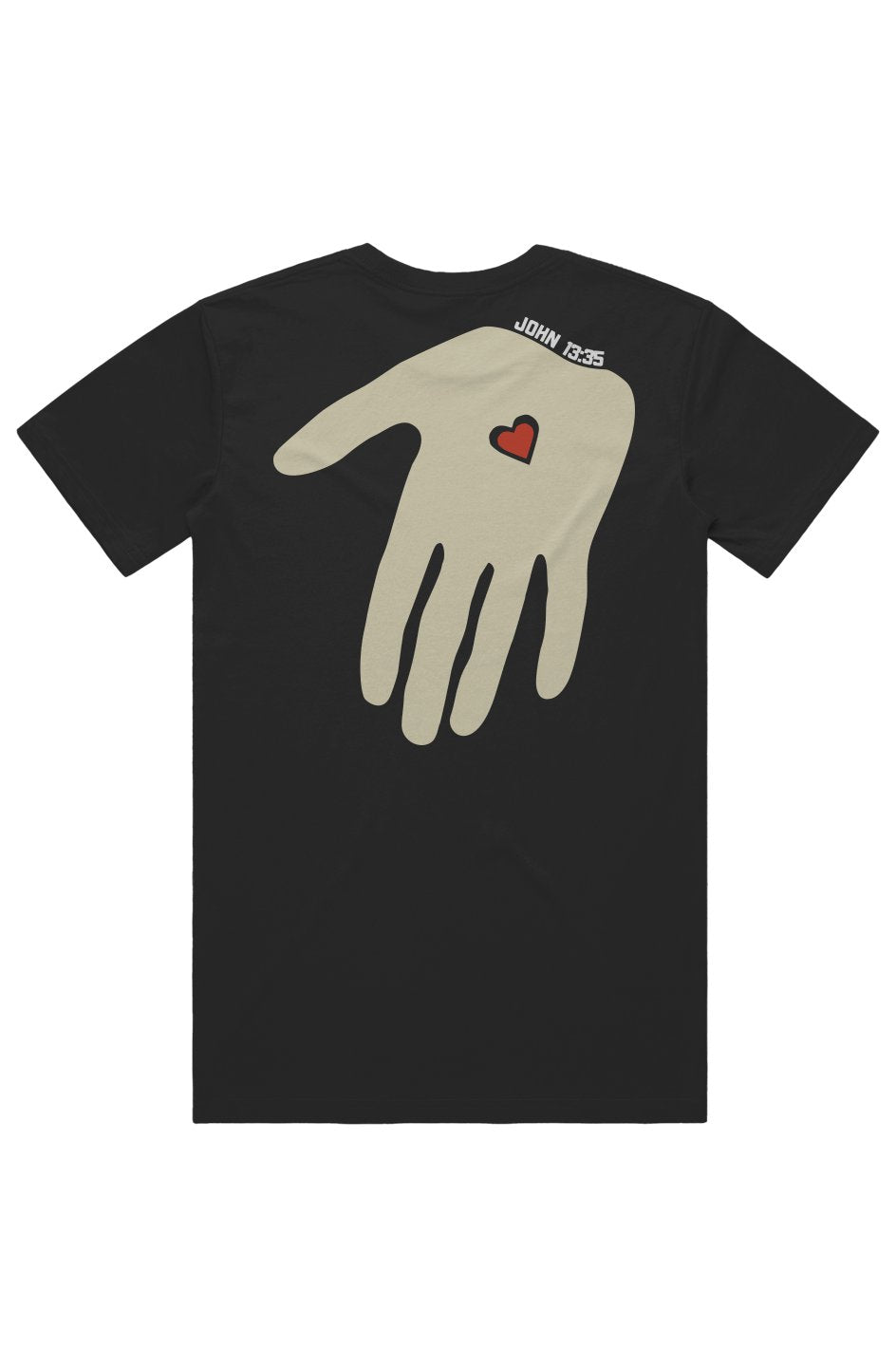 Pierced Love Hand Christian T-shirt  - Christian Apparel by FIVE2