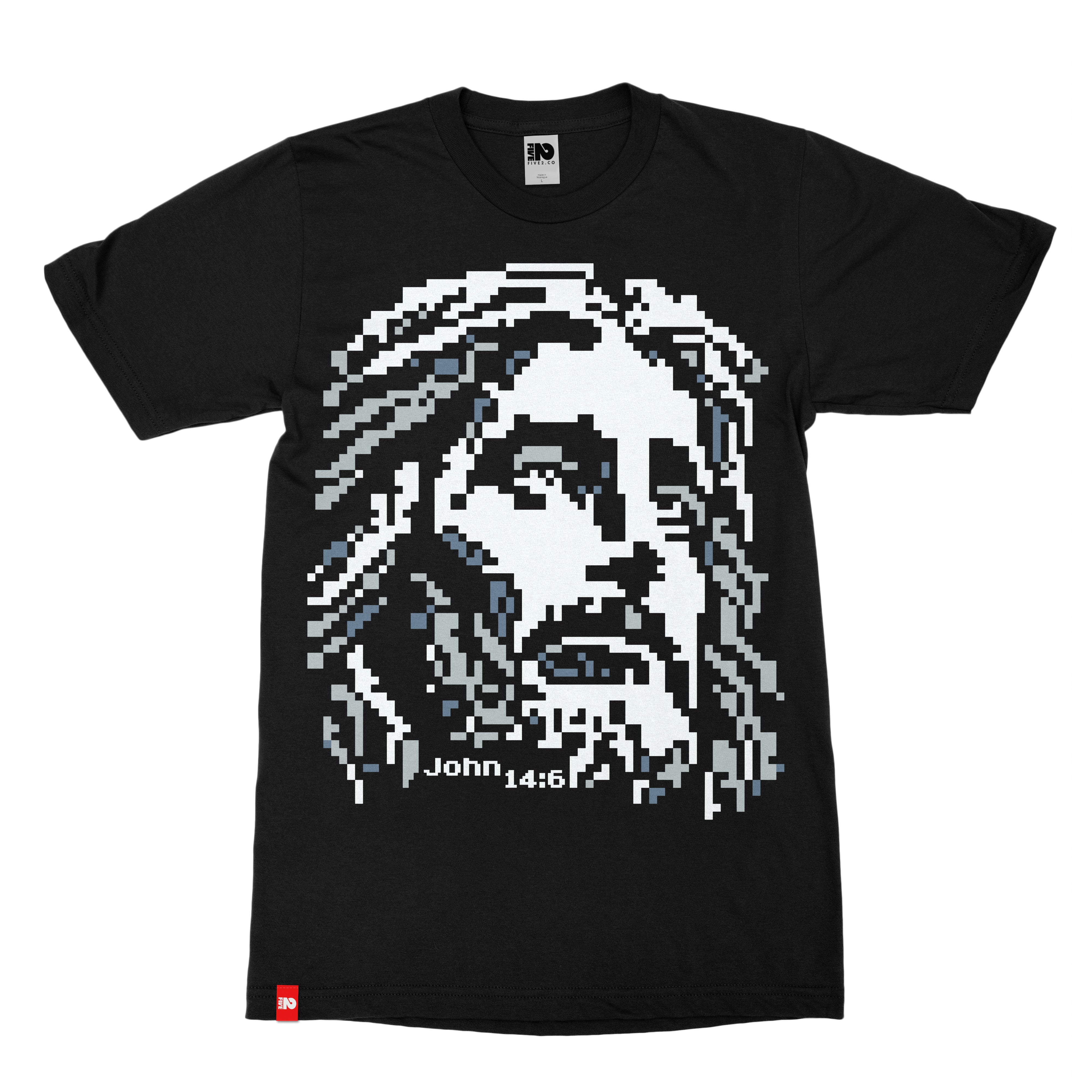 8-bit Pixel Jesus Christian T-shirt