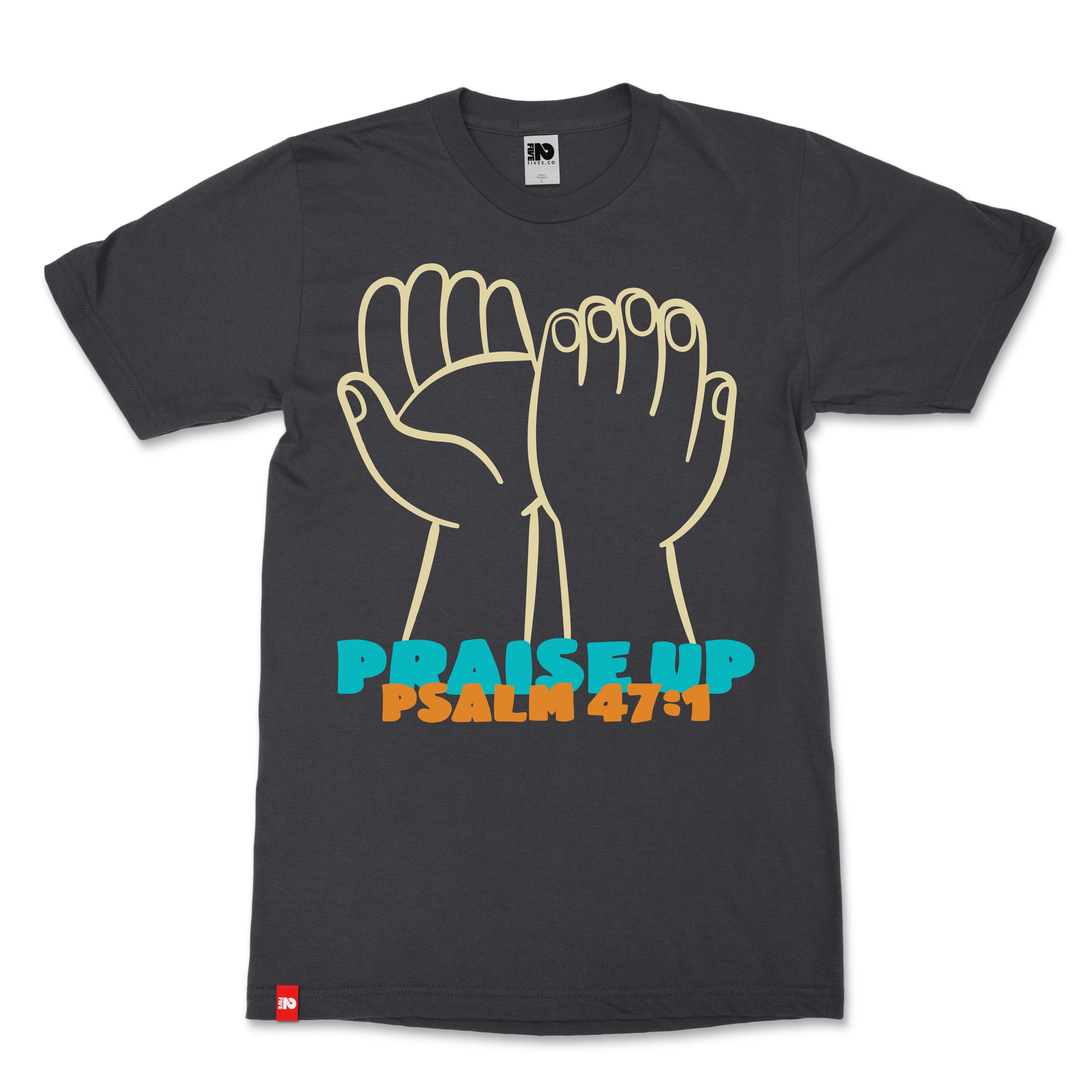 Praise Hands Christian T-Shirt  - Christian Apparel by FIVE2