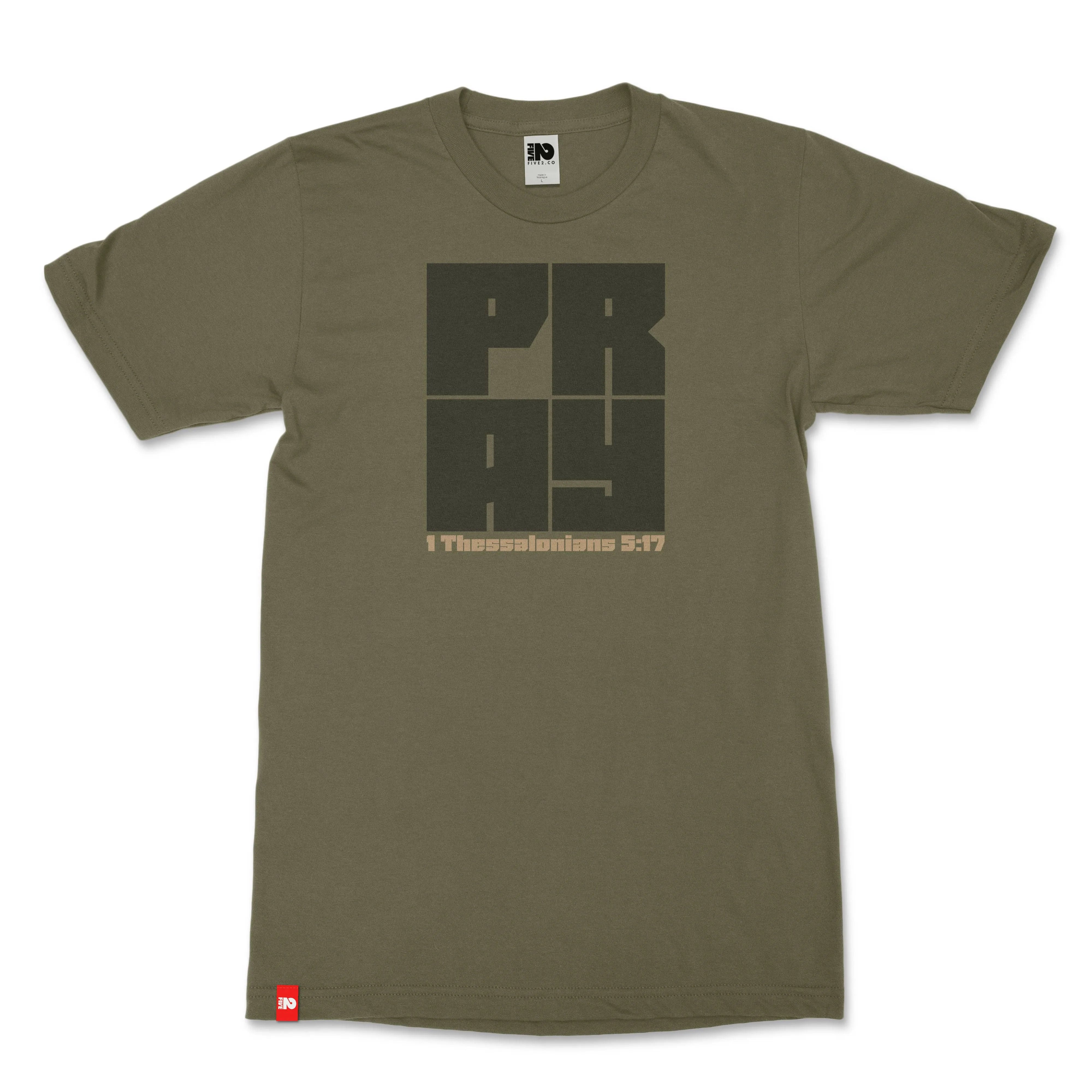 PRAY Block Unisex Christian Tee - FIVE2 Provisions