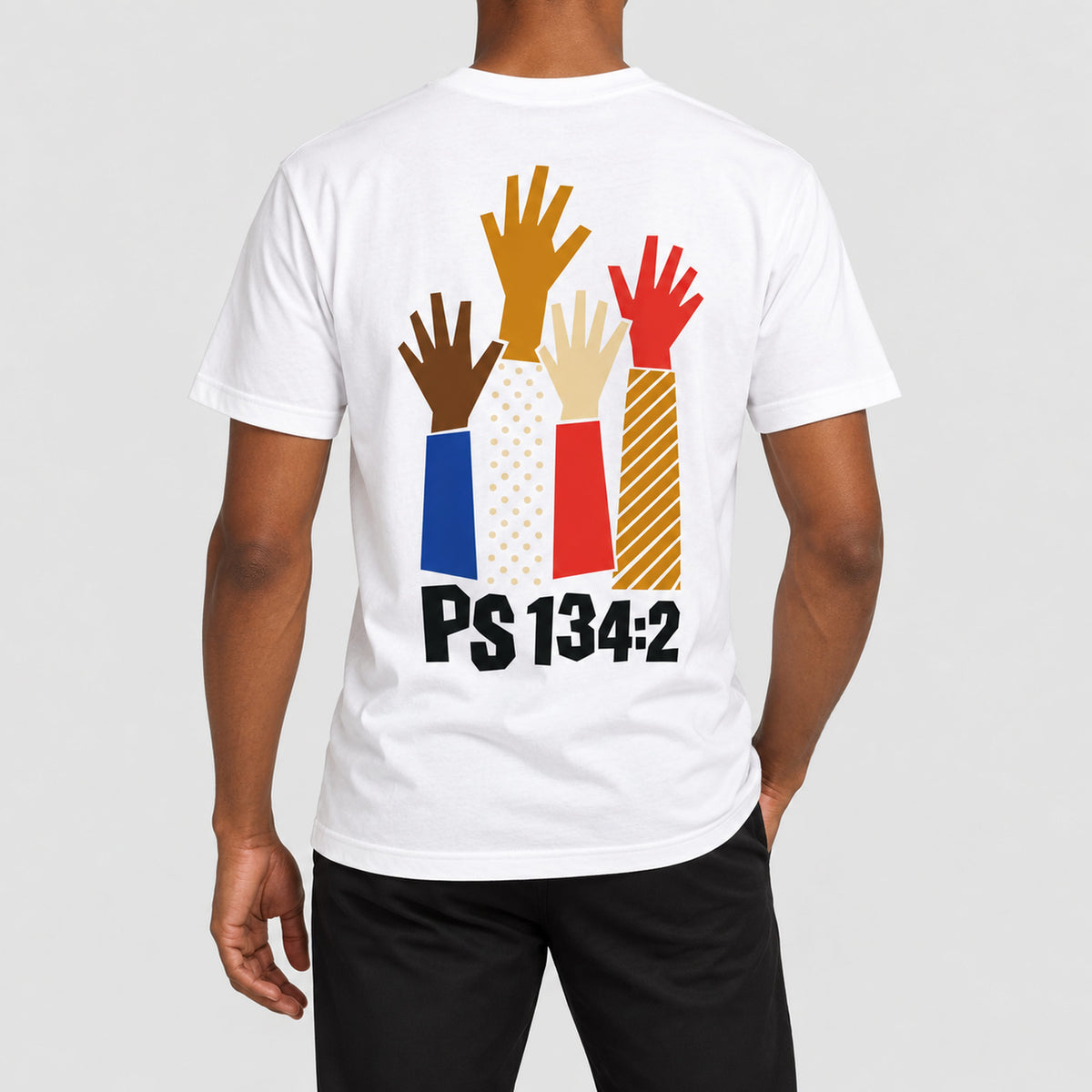 Raised Hands Tee  - Christian Apparel by FIVE2