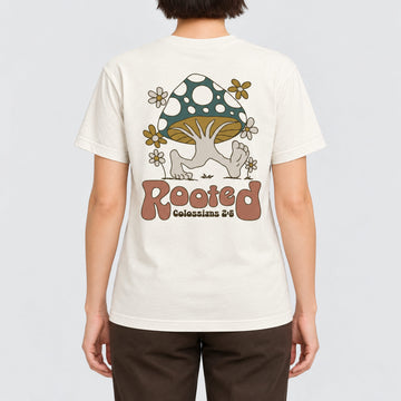 Rooted Mushroom Tee  - Christian Apparel by FIVE2