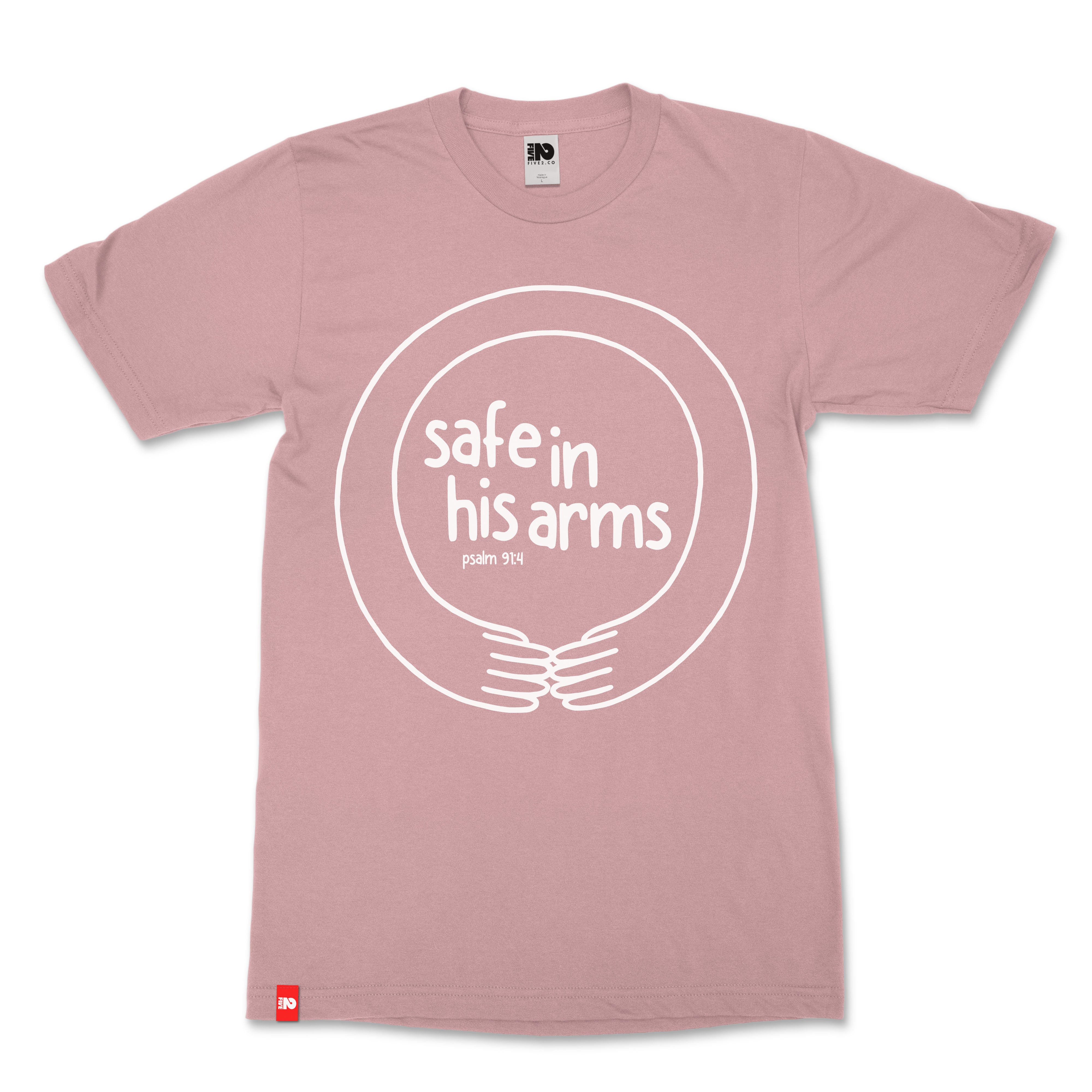 Safe in His Arms Christian T-Shirt