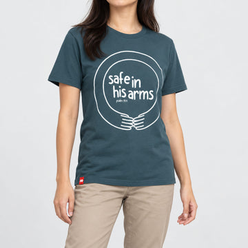 Safe in His Arms Tee  - Christian Apparel by FIVE2