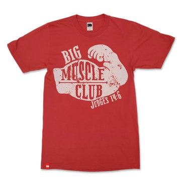 Samson Muscle Club Christian T-shirt image 1 of 5, scripture-inspired Judges 14:6 product view