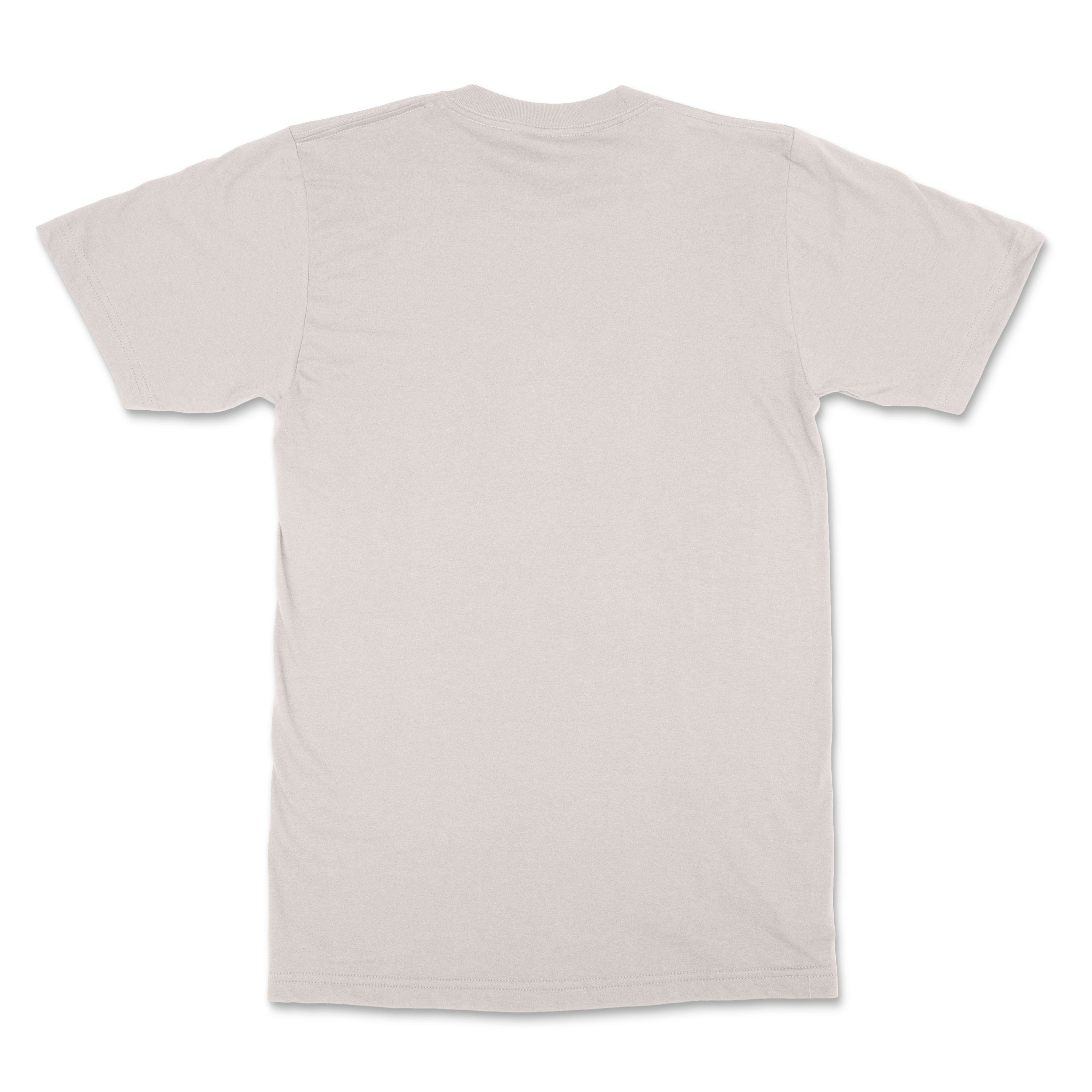 Back view of the Bone Sea Salt Son Tee with plain back