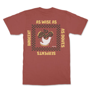 Serpents and Doves Christian T-shirt image 1 of 4, scripture-inspired Matthew 10:16 product view