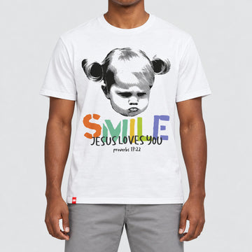 Smile Jesus Loves You Tee  - Christian Apparel by FIVE2