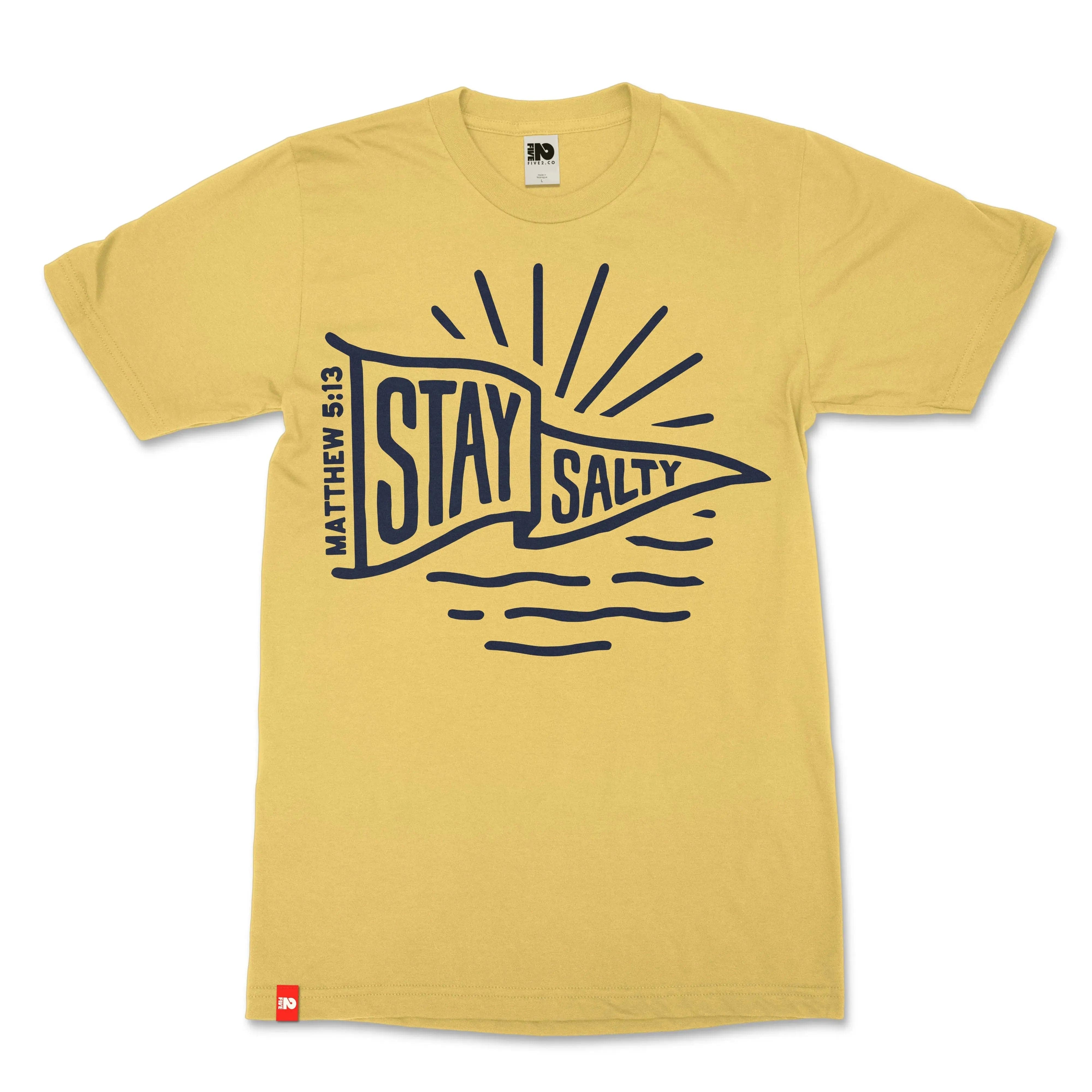 Stay Salty Christian T-shirt  - Christian Apparel by FIVE2