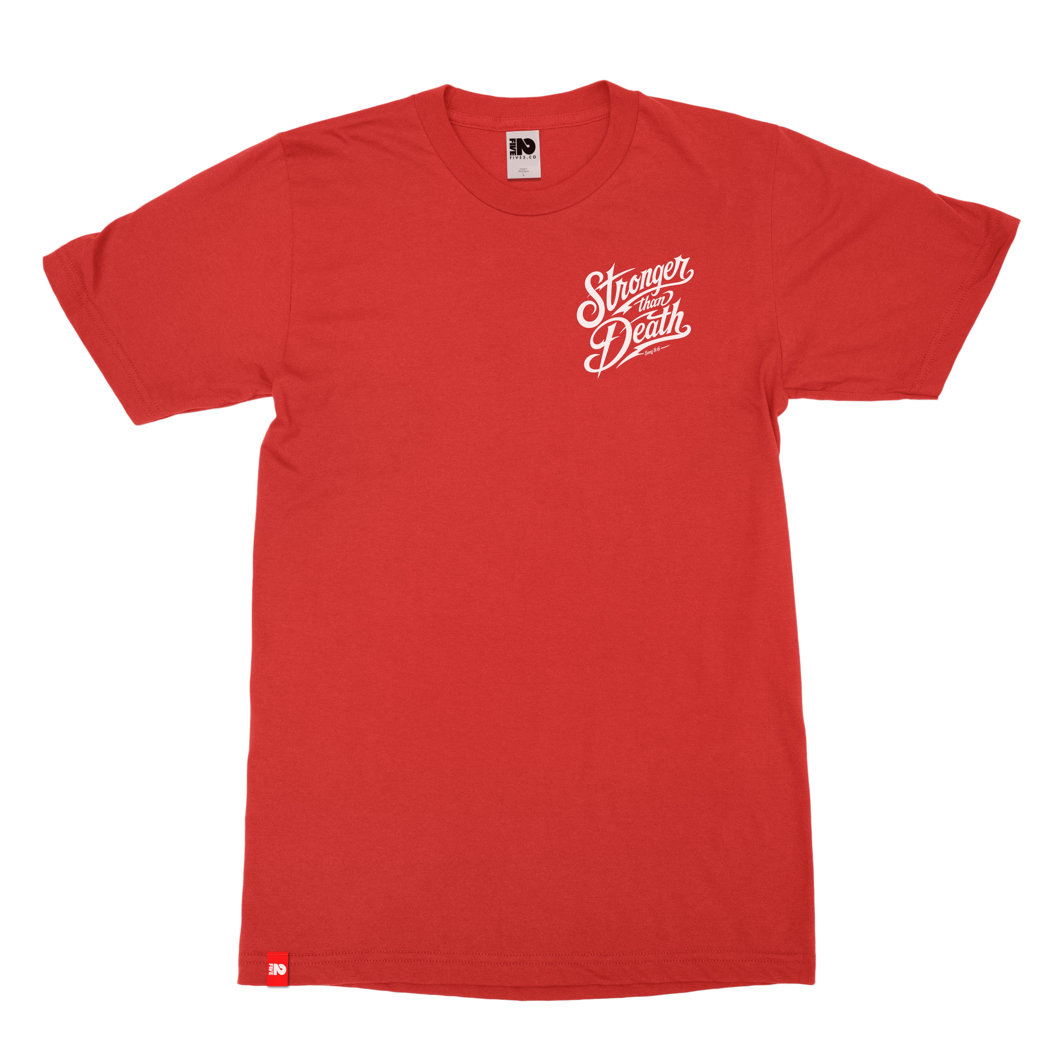 Stronger Than Death Tee  - Christian Apparel by FIVE2