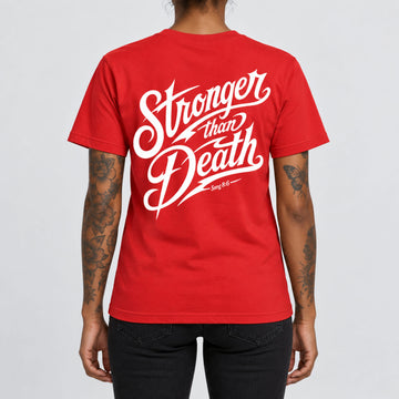 Stronger Than Death Tee  - Christian Apparel by FIVE2