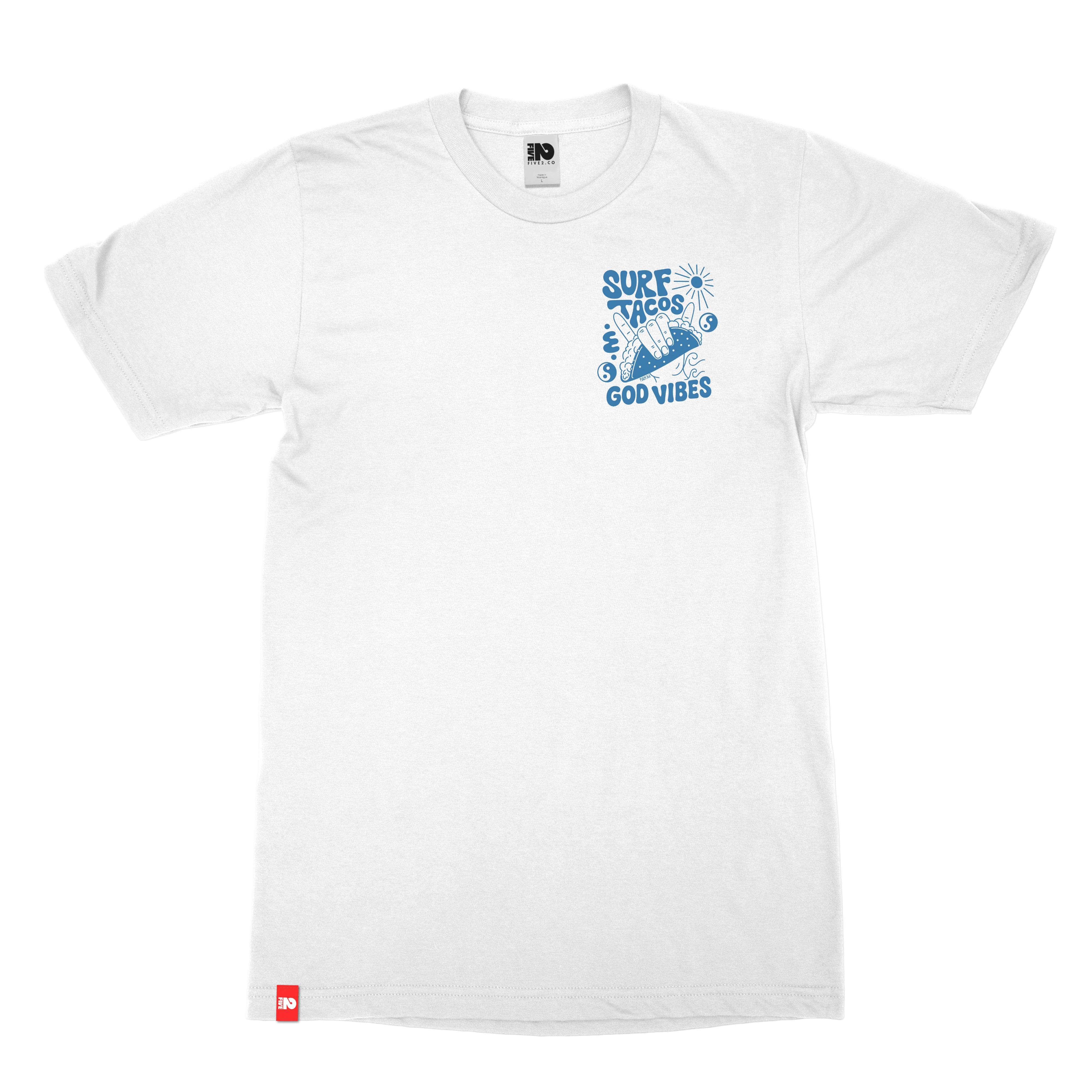 Surf, Tacos & God Vibes Tee  - Christian Apparel by FIVE2