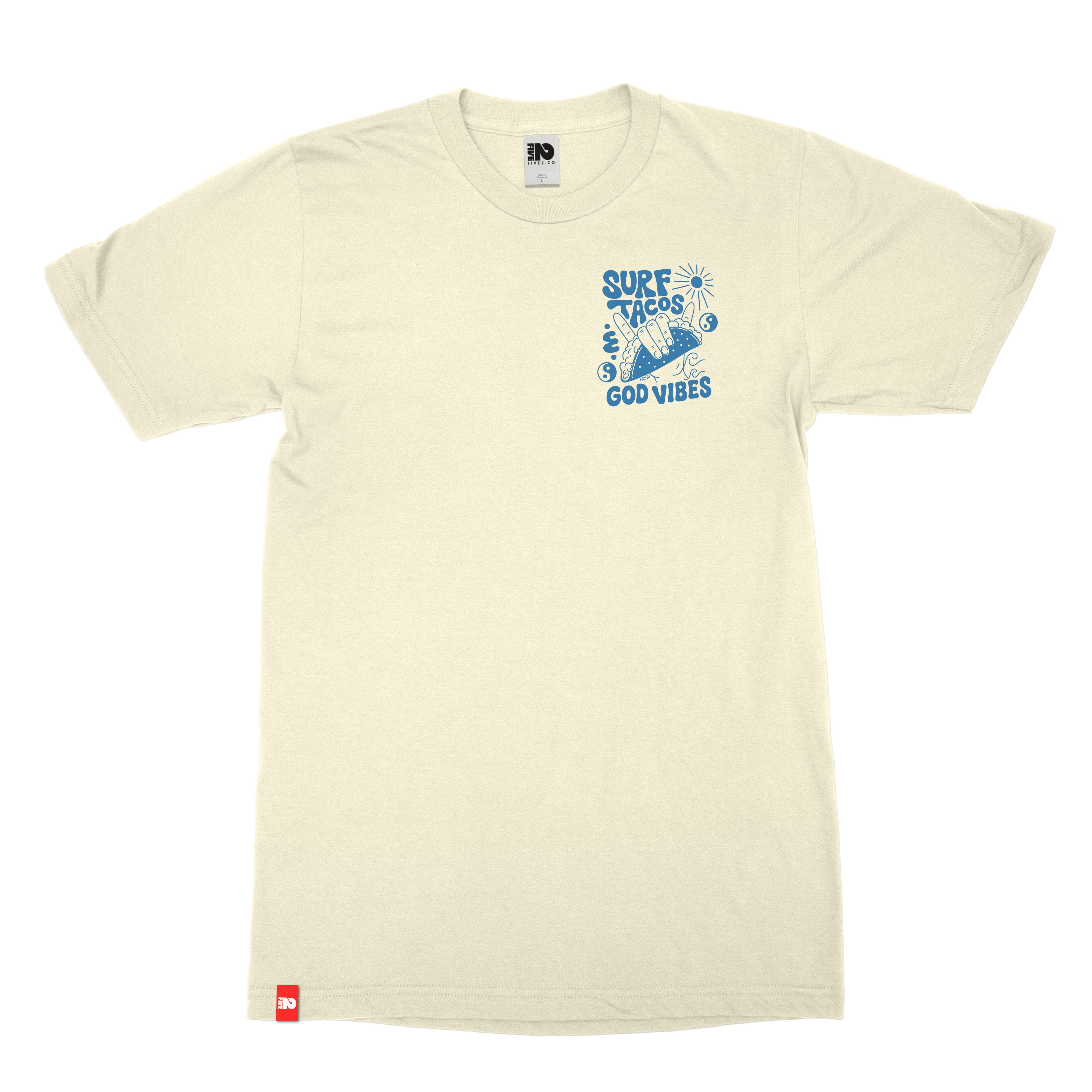 Surf, Tacos & God Vibes Tee  - Christian Apparel by FIVE2