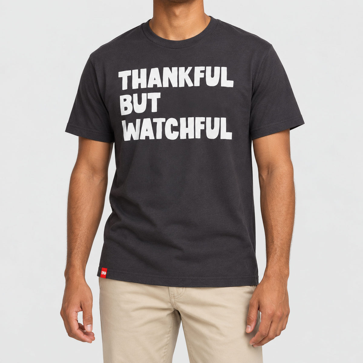 Thankful but Watchful Tee  - Christian Apparel by FIVE2