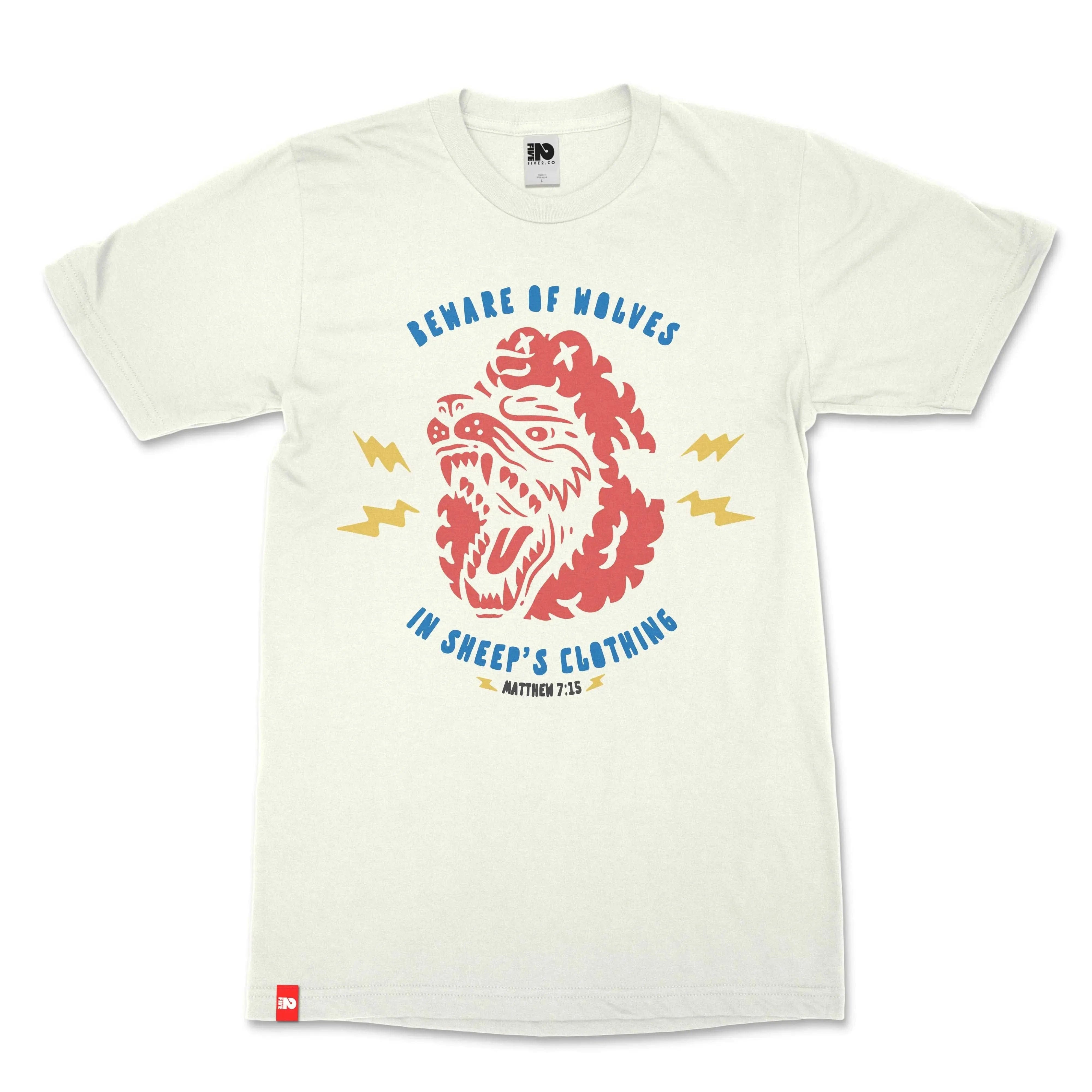 Wolf in Sheeps Clothing Christian T-shirt  - Christian Apparel by FIVE2