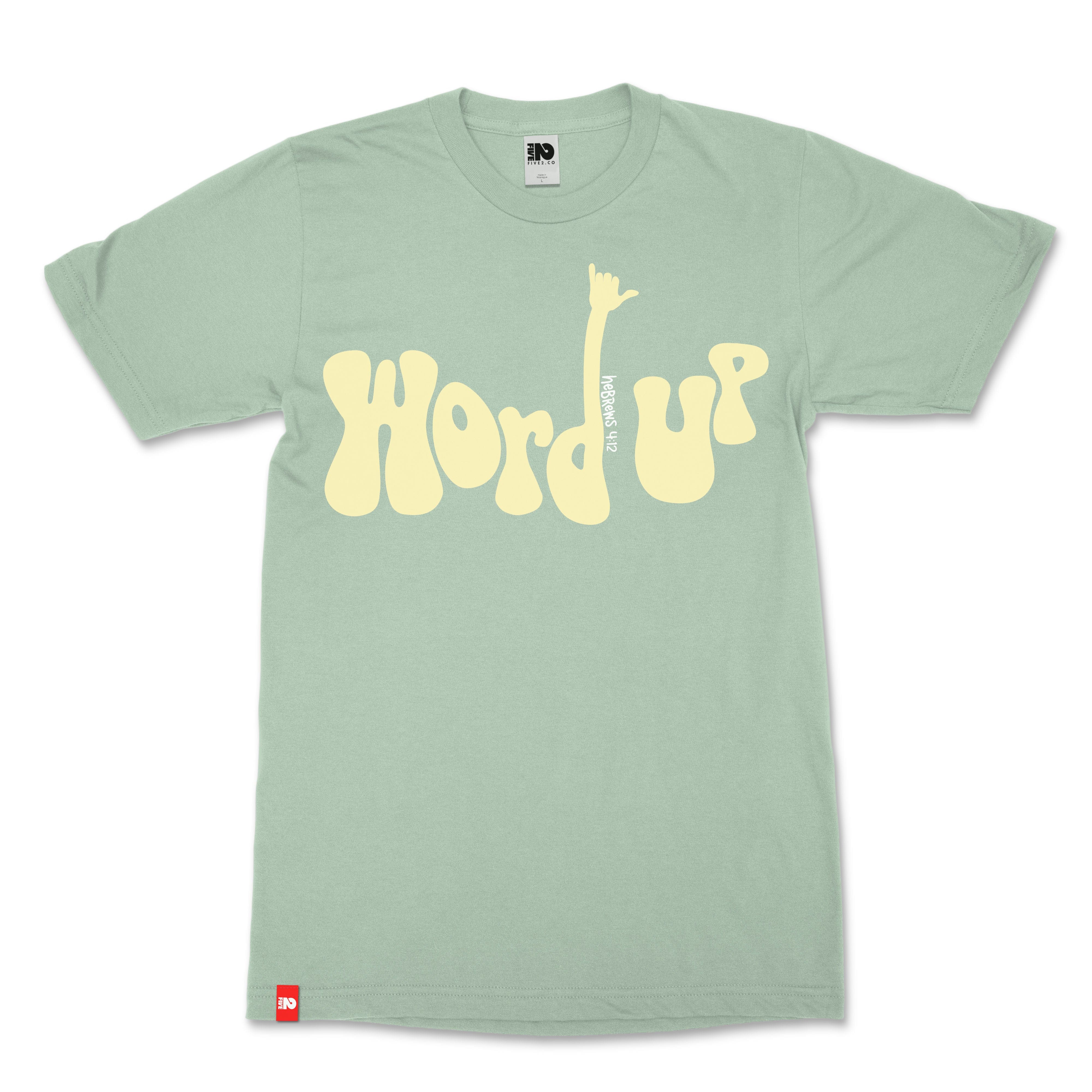 Word Up Christian T-Shirt  - Christian Apparel by FIVE2