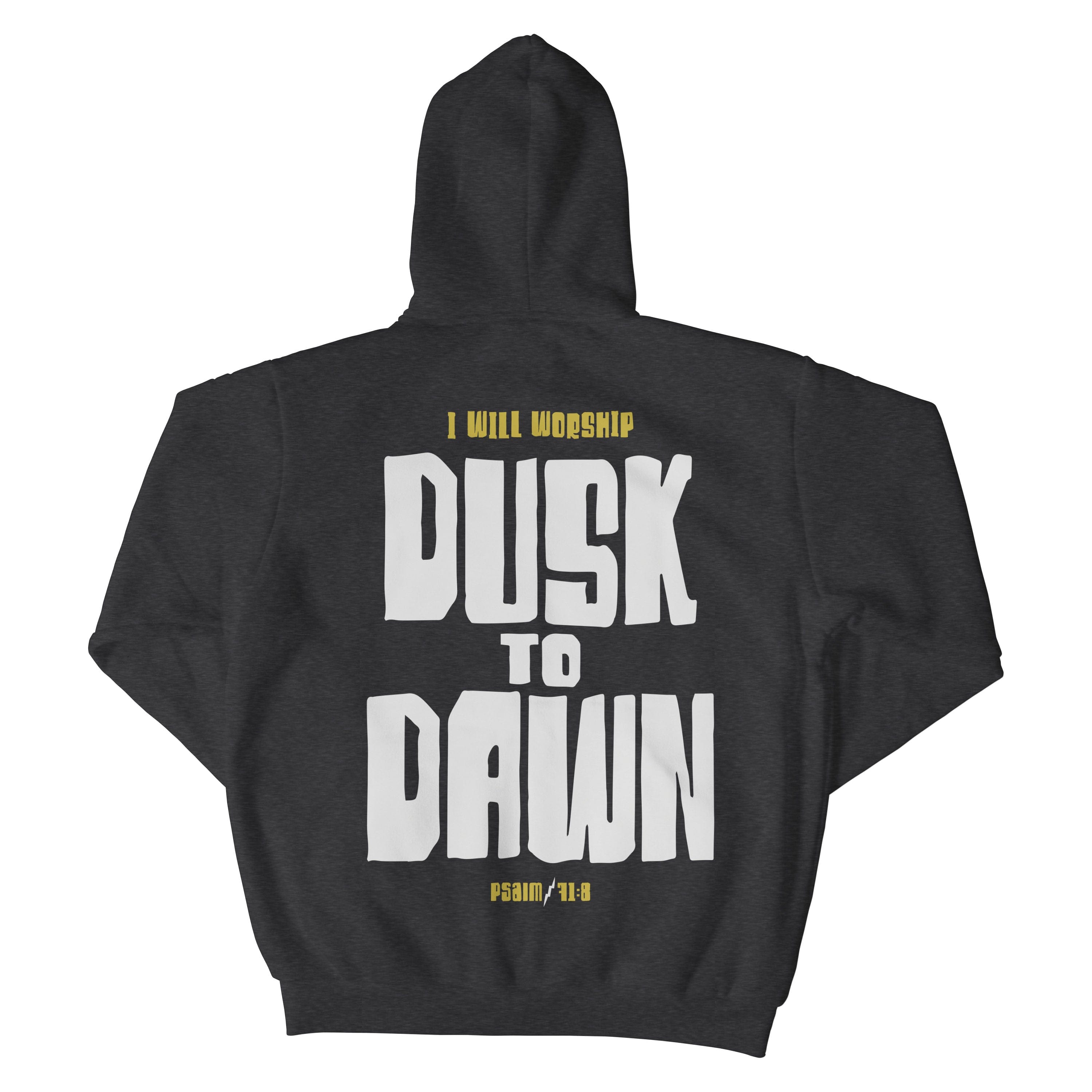 Worship Dusk to Dawn Christian Hoodie  - Christian Apparel by FIVE2