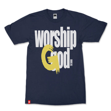 Worship God Christian T-shirt image 1 of 2, scripture-inspired Romans 12:3 product view