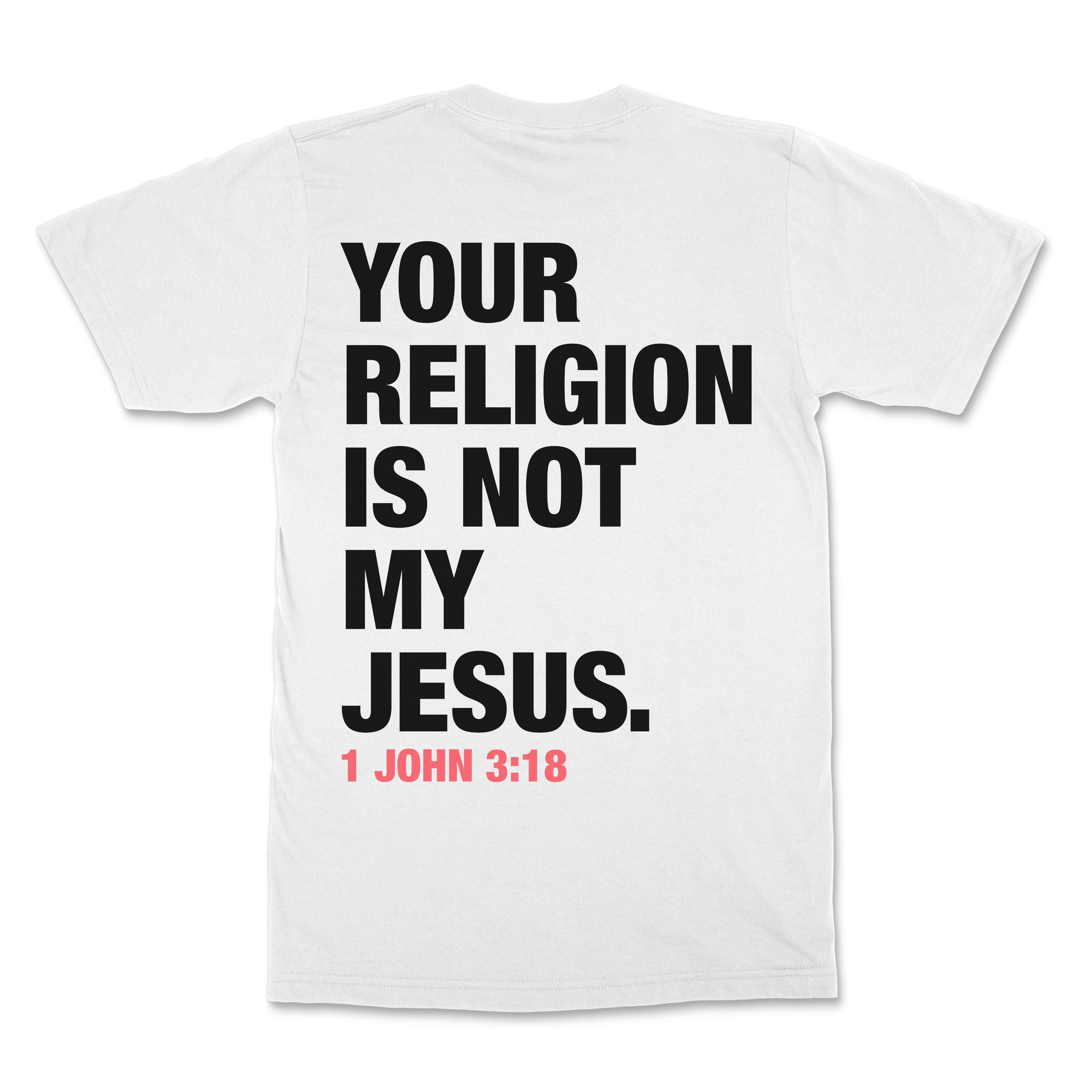 Your Religion Christian T-Shirt | Bold Faith Apparel  - Christian Apparel by FIVE2